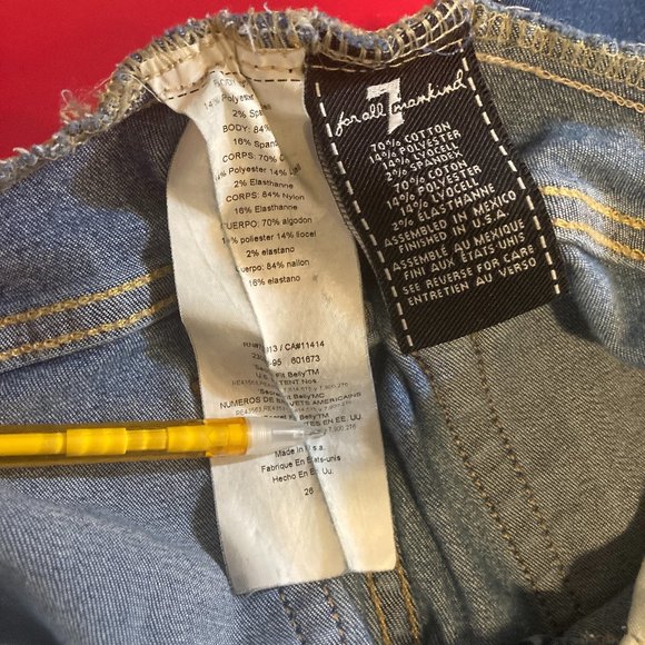 7 for all mankind maternity over bump skinny jeans - Picture 7 of 7